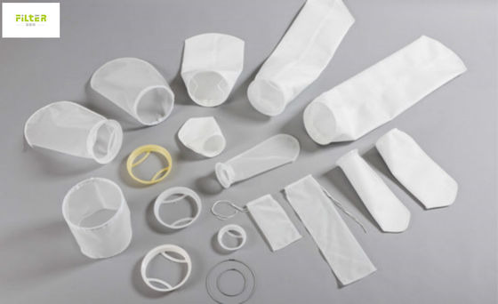 Makanan Kelas 25 Micron Polyester Mesh Filter Bag Dengan Benang Jahit