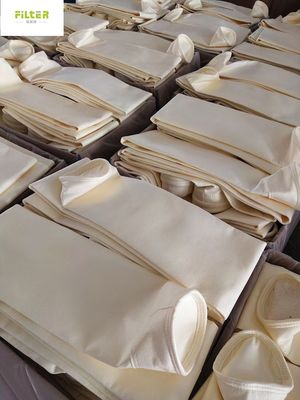 Suhu Tinggi PPS Filter Sleeve Bulat Untuk Pembangkit Listrik