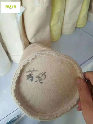 450GSM - 550GSM Nomex Aramid Needle Felt Filter Bag Untuk Industri Semen