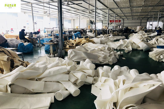 Nomex Pengumpul debu Filter Bag Resistensi suhu tinggi 200 derajat