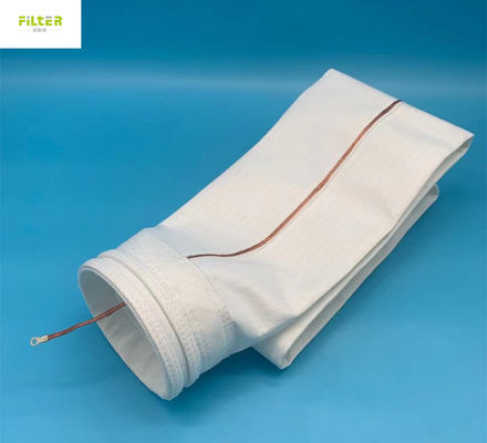 Spun Bonded Polyester Anti Static Filter Bag Untuk Steel Plant
