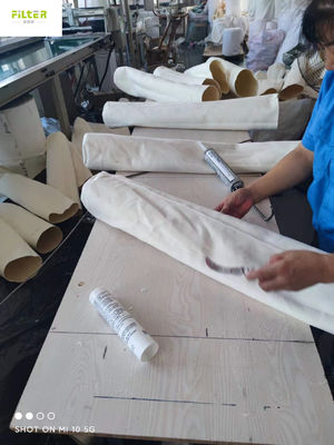 Nomex PPS P84 Polyester Fiberglass PTFE Filter Bag Lebar 2,2m