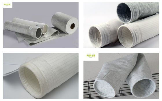 PP Aramid PPS PTFE Fiberglass Dust Collector Filter Kain Lebar 2,2m 450 - 800gsm