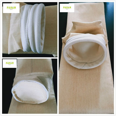 PTFE Membrane Dust Collector Polyester Nomex Filter Bag Untuk Pembersihan Gas
