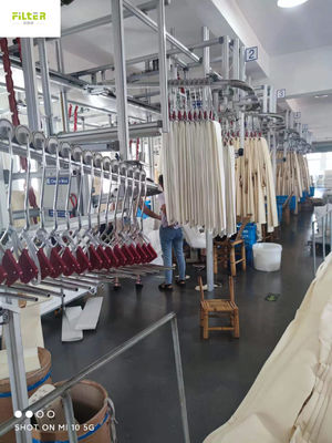 Polyester industri Nomex Aramid Filter Sleeves Untuk Pabrik Baja Cement Pant