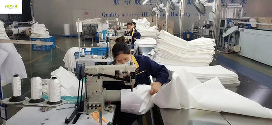 Polyester industri Nomex Aramid Filter Sleeves Untuk Pabrik Baja Cement Pant