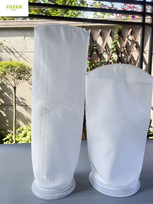 Plastik Ring Polypropylene Pp Air Liquid Filter Bag 6 "X14" 1 10 50 100 Mikron