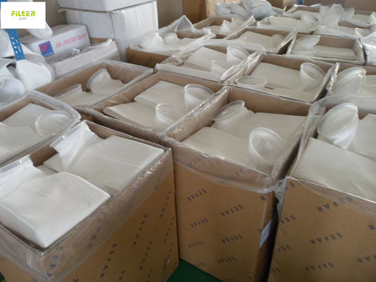 PP 1 Mikron 200 Mikron Liquid Filter Bag 7 "X32" Dengan Cincin Plastik