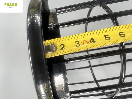 SS304 Steel Wire Filter Bag Cage untuk industri pengumpul debu
