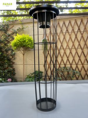 SS304 Filter Cage Spray Organic Silicon Surface Treatment Pengemasan Karton