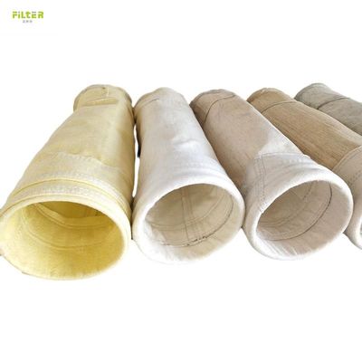 Meta Aramid / Nomex Filter Bag Untuk Asphalt Plant Dust Collector Kekuatan tarik tinggi