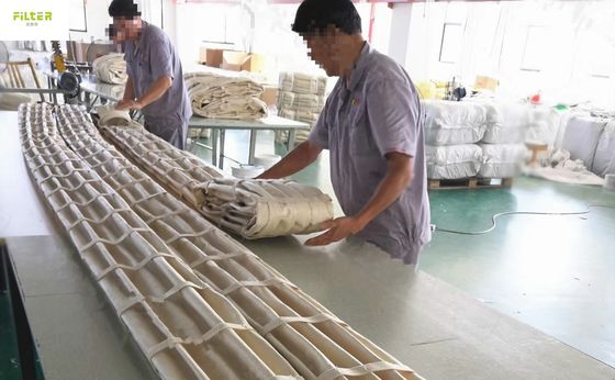 Kantong Filter Pengumpul Debu Jenis Pocket Polyester Nomex Pleated Filter Socks