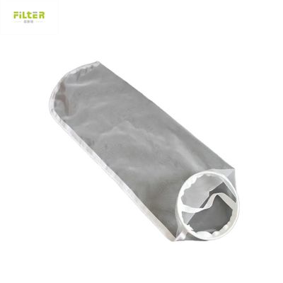 Food Grade 500 Micron Nylon Mesh Liquid Filter Bag Dengan Plastik Ring