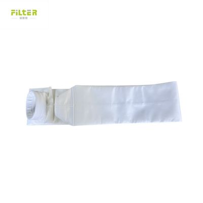 Anti-asam yang baik 450GSM ~ 550GSM Polyester Dengan PTFE Membrane Filter Bag