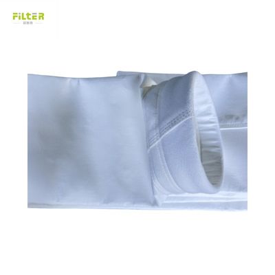 Anti-asam yang baik 450GSM ~ 550GSM Polyester Dengan PTFE Membrane Filter Bag