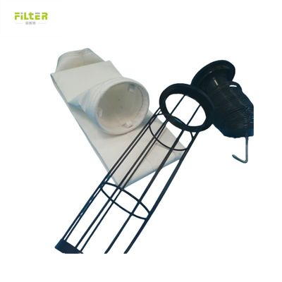 550GSM Nomex Polyester dengan PTFE Membrane Filter Sleeve dengan SS304 Snapband