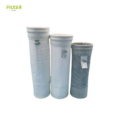 Tahan suhu tinggi poliester anti-statis dengan kantong filter membran PTFE