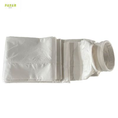 Jarum felt Nomex PTFE poliester Filter debu Sleeve PPS Pengumpul debu Filter Tas Untuk Semen Aspal Pabrik 450-550GSM
