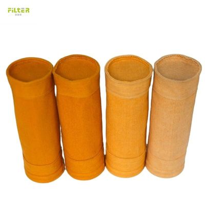 Tas filter suhu tinggi Nomex Aramid PTFE PPS Filter non-anyaman untuk Pengumpul debu