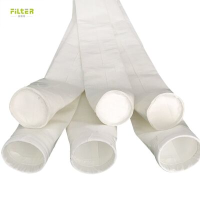 Kantong Filter Baghouse Polyester Kelas Industri dengan Singeing dan Calendering Finishing Treatment untuk Efisiensi Filtrasi Bubuk yang Ditingkatkan