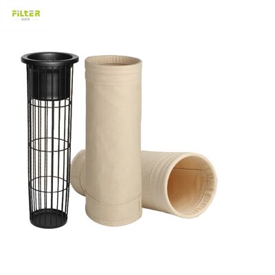 Polyester P84 Filter Bag Featuring Singeing Calendering and PTFE Dipping Treatment for Enhanced Durability and Filtration Performance