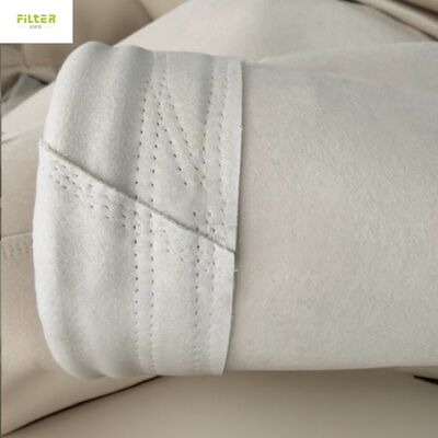 Penguatan 100mm Kantong Filter Polyester Industri Nomex Nomex