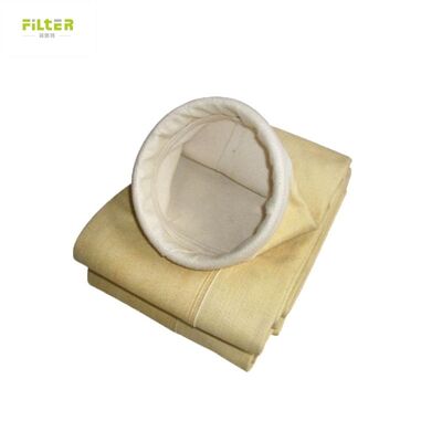 100% Kantong Filter Felt Industri 550gsm Sleeve Filter Nomex dengan membran PTFE