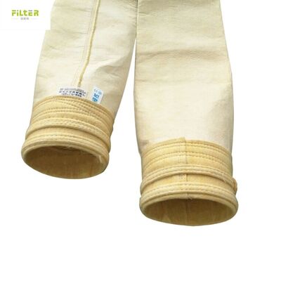 Kantong Filter Baghouse tahan suhu tinggi yang terbuat dari 100% serat kaca untuk pengumpul debu pabrik aspal