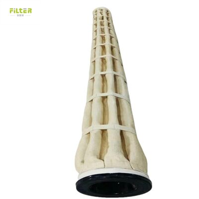 Kantong Filter Suhu Tinggi Polyester Nomex PTFE PPS P84 Serat Kaca Felt Industri untuk Pengumpulan Bubuk Semen Tambang Batubara Pabrik Baja