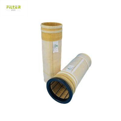 Kantong Filter Suhu Tinggi Polyester Nomex PTFE PPS P84 Serat Kaca Felt Industri untuk Pengumpulan Bubuk Semen Tambang Batubara Pabrik Baja