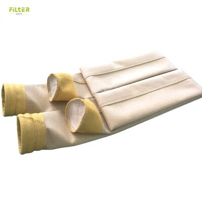 Tas debu Nomex PTFE Fiberglass P84 tahan panas untuk boiler industri