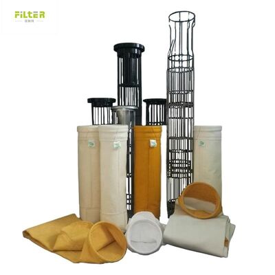 P84 Aramid Polyester PPS PTFE Filter Bag untuk Pabrik Baja
