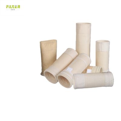 Tas Filter Aramid Industri Dilengkapi Jarum Punched Felt dan Bagian Bawah yang Diperkuat untuk Meningkatkan Efisiensi Pengumpulan Debu