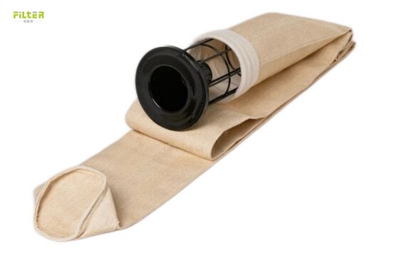 Tas Filter Aramid Industri Dilengkapi Jarum Punched Felt dan Bagian Bawah yang Diperkuat untuk Meningkatkan Efisiensi Pengumpulan Debu