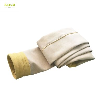 Tas Filter Pengumpul debu tahan lama Jarum Punched Polyester Felt dengan dasar diperkuat untuk aplikasi pengumpulan debu industri