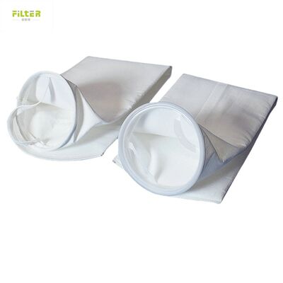 Tas Filter Pengumpul debu tahan lama Jarum Punched Polyester Felt dengan dasar diperkuat untuk aplikasi pengumpulan debu industri