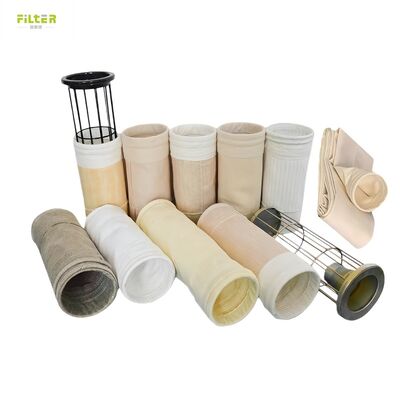 Tas Filter P84 yang dapat disesuaikan yang diproduksi dengan kain Filter P84 GSM 550 untuk berbagai sistem pengumpulan debu industri