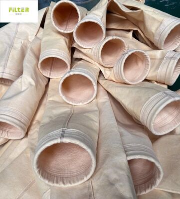 Tas Filter P84 yang dapat disesuaikan yang diproduksi dengan kain Filter P84 GSM 550 untuk berbagai sistem pengumpulan debu industri