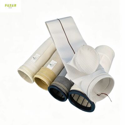 Tas Filter Baghouse Kelas Industri Menampilkan Bahan Poliester Berlubang Jarum dan Bagian Bawah yang Diperkuat untuk Kinerja Filtrasi Debu
