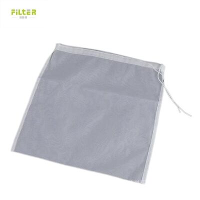 Tas Filter Cairan Nylon tahan lama Bahan kelas makanan Desain yang dapat digunakan kembali Rantai halus Menegangkan Multi-mikron Opsi Penutupan tali tarik