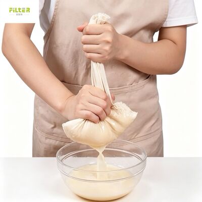 Kantong Filter Nilon Food Grade, Kantong Saringan Jaring Halus yang Dapat Digunakan Kembali untuk Puree Makanan Bayi, Filter Jus Buah Sayuran