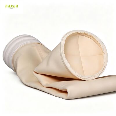 OEM Aramid Nomex PPS Polyester PTFE Filter Bag untuk Filter Udara