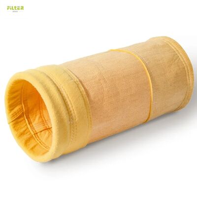 Filter kantong industri PPS Aramid PTFE kaus kaki untuk menghilangkan debu