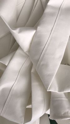 Tas Filter Polyester Efisiensi Tinggi Anti - Asam 450GSM ~ 550GSM untuk Pabrik Semen