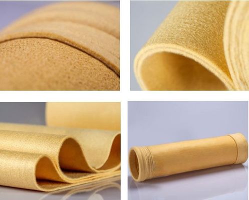 Kekuatan tinggi P84 Tas pengumpul debu pengganti 500~550 GSM Fleksibilitas maksimum