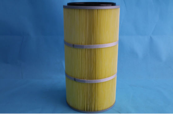 Oil Water Repellent Dust Filter Cartridge Tidak lengket Dimensi yang disesuaikan