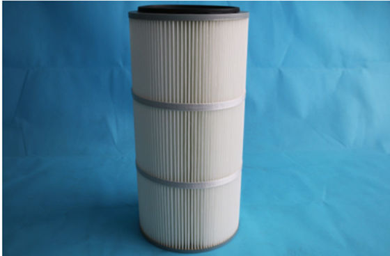 Kartrid Filter Debu Polyester Profesional Dengan Membran PTFE Mudah Dipasang