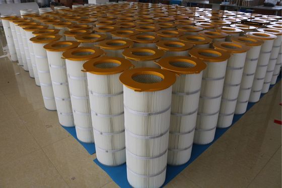Kartrid Filter Pelindung Baja Tiga - Lugs untuk Konsentrasi Bubuk Besar