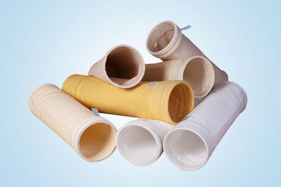 Kantong Filter PPS Filter Nonwoven 450GSM ~ 550GSM Untuk Boiler Batubara
