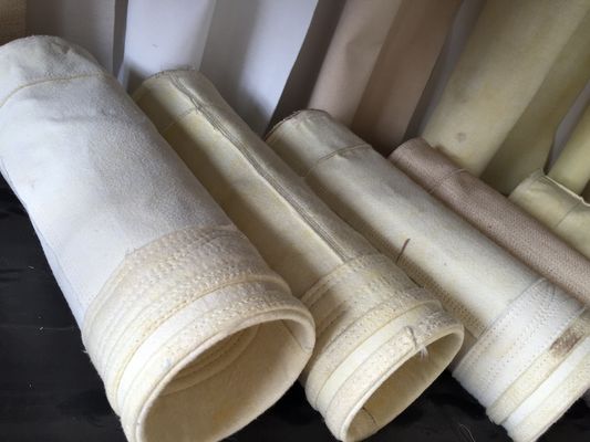 Arcylic Needle Felt Dust Collector Filter Bags 450GSM ~ 550GSM Untuk Industri Semen